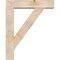 Ekena Millwork Traditional Block Smooth Bracket w/ Offset Brace, Douglas Fir, 7 1/2"W x 34"D x 42"H BKT0806X34X42TRA05SDF - alternate 2